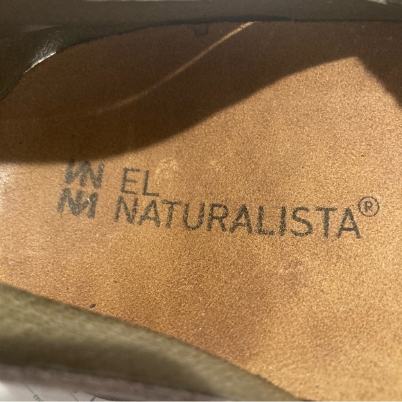 EL NATURALISTA Sz 38 Zumaia Leather  Velcro Closure Elastic On One Strap Sandals - Picture 9 of 10